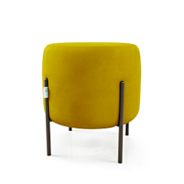 Маленькая радость Пуф круглый на ножках, горчичный