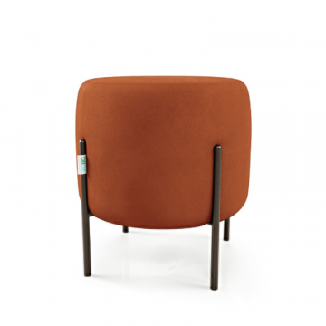 Маленькая радость Пуф круглый на ножках, терракотовый