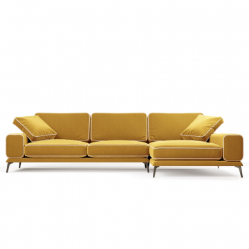 Солнечное побережье Диван угловой, медово-желтый