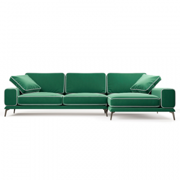 Солнечное побережье Диван угловой, зеленый