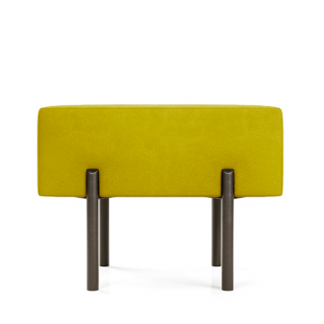 Маленькая радость Пуф прямоугольный на ножках, горчичный