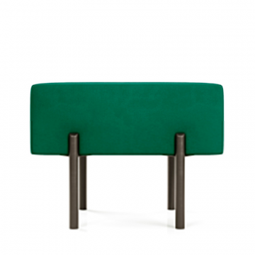 Маленькая радость Пуф прямоугольный на ножках, зеленый