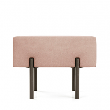 Маленькая радость Пуф прямоугольный на ножках, розовый