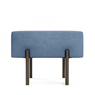 Маленькая радость Пуф прямоугольный на ножках, светло-синий