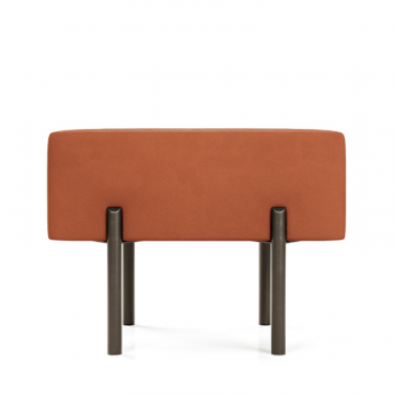 Маленькая радость Пуф прямоугольный на ножках, терракотовый