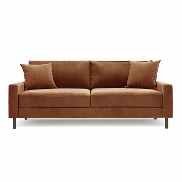Хорошее настроение Диван прямой, медно-коричневый