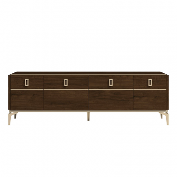 ТВ Тумба EVA, отделка орех, 4 дверки