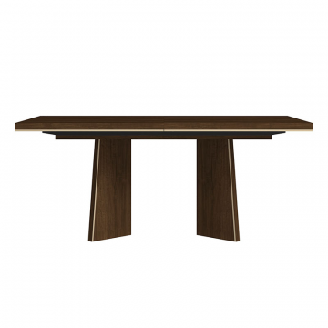 Стол раскладной обеденный EVA 180 (+45), деревянный, отделка орех