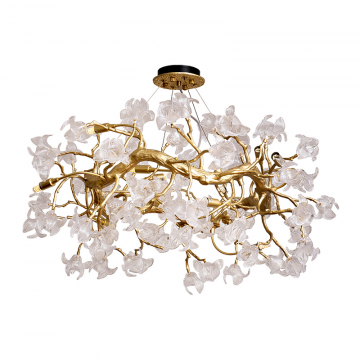 86-60108 Люстра Flora d.80*45 см, металл цвет золото
