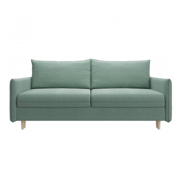 СКАНДИ Диван тканевый прямой мятный