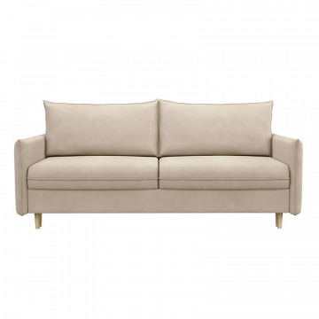 СКАНДИ Диван тканевый прямой бежевый