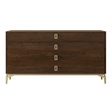 Комод EVA, деревянный, отделка орех