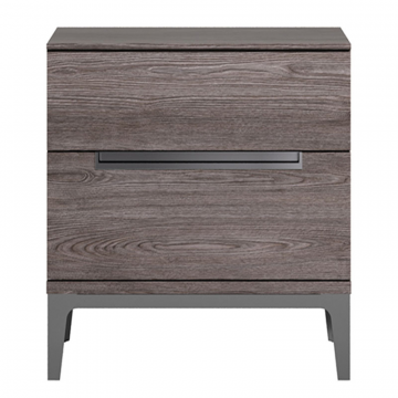 Тумба прикроватная VIOLA, деревянная, отделка вяз