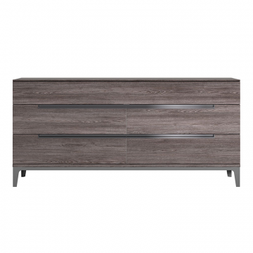 Комод VIOLA, 3 ящика, деревянный, отделка вяз