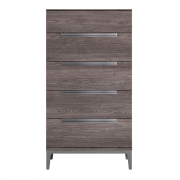 Комод VIOLA, 5 ящиков, деревянный, отделка вяз