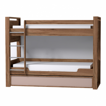 Кровать двухъярусная Nature 90 90х190, дуб табачный