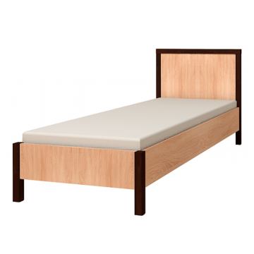 Детская кровать с ортопедическим основанием (дерево) 90х200 Bauhaus 5, дуб