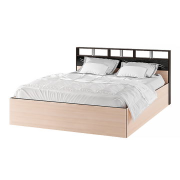 Кровать с подъемным механизмом Эрика 140х200, венге/дуб молочный