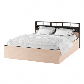 Кровать с подъемным механизмом Эрика 160х200, венге/дуб молочный