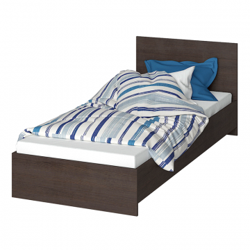 Кровать 80х200 с основанием ДСП Ронда КР-080, венге