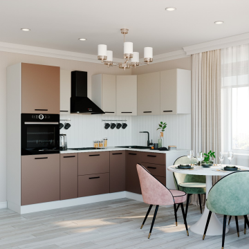 Кухонный гарнитур Латте 2400x1600 угловой