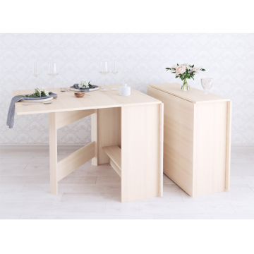 Стол кухонный раскладной, дуб молочный