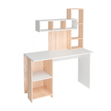 Стол компьютерный Олимп, дуб сонома/белый