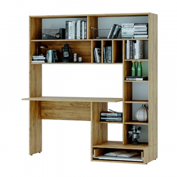 Стол письменный Техно, крафт/цемент