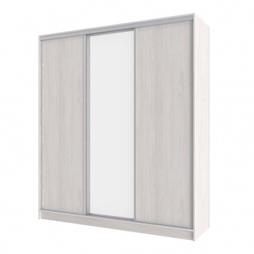 Шкаф-купе трехдверный с зеркалом 2000 Домашний Ясень Анкор светлый