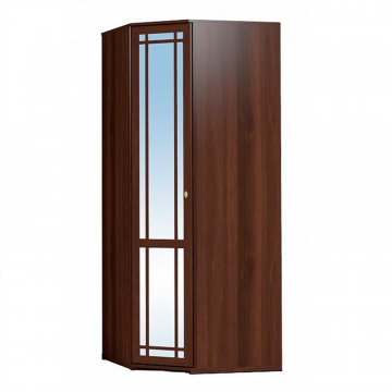 Шкаф угловой с зеркалом Sherlock 10, орех