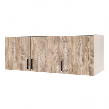 Антресоль для шкафа 120 см Лагуна, белый/дуб юкон