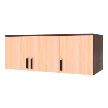 Антресоль для шкафа 120 см Лагуна, венге/дуб молочный