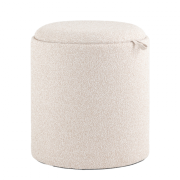Пуф-столик с ящиком Хюгге S букле бежевый
