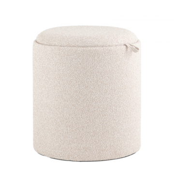 Пуф-столик с ящиком Хюгге XS букле бежевый
