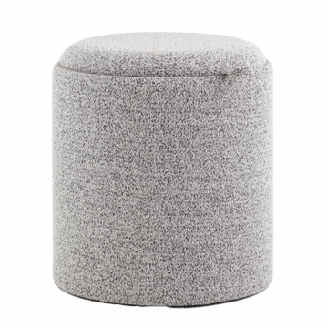 Пуф-столик с ящиком Хюгге S букле серый