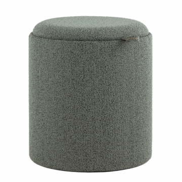 Пуф-столик с ящиком Хюгге S букле темно-серый