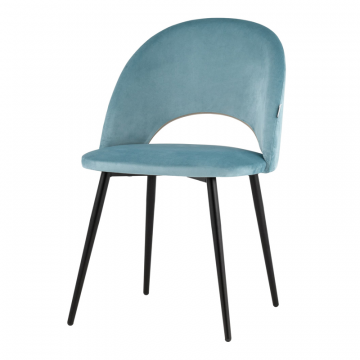 Стул Меган велюр пыльно-голубой