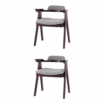 Комплект стульев обеденных OLAV серый 2 шт.