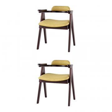 Комплект стульев обеденных OLAV оливковый 2 шт.