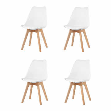 Комплект стульев FRANKFURT NEW белый 4 шт