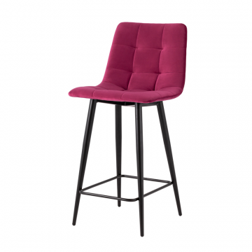 Стул полубарный Джанго велюр винный высота сиденья 60 см