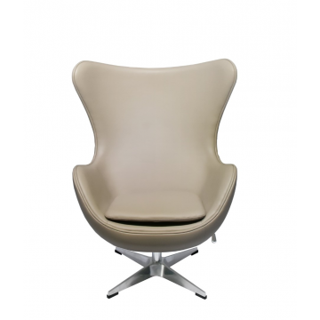 Кресло EGG STYLE CHAIR латте, экокожа