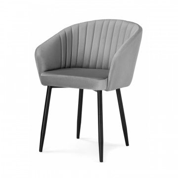 Кресло Корсо темно-серое / черное