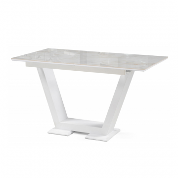 Стол на тумбе Иматра 140(180)х80х76 carla larkin / белый