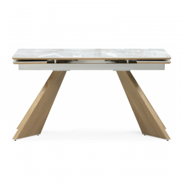 Керамический стол Ливи 140(200)х80х78 carla larkin / дуб монтана