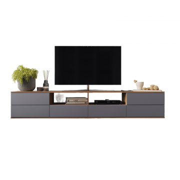 ТВ-тумба Маллоу дуб вотан / графит софт