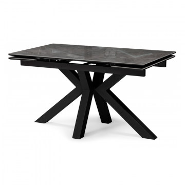 Керамический стол Бронхольм 140(200)х80х77 baolai / черный