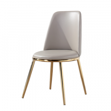 76AR-24005 Стул экокожа бежевый/золото 48*56*86см