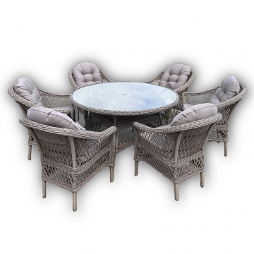 Комплект мебели T219/LV-217 Beige (6+1) с подушками в комплекте