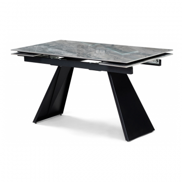 Керамический стол Хорсборо 140(200)х80х79 оробико / черный